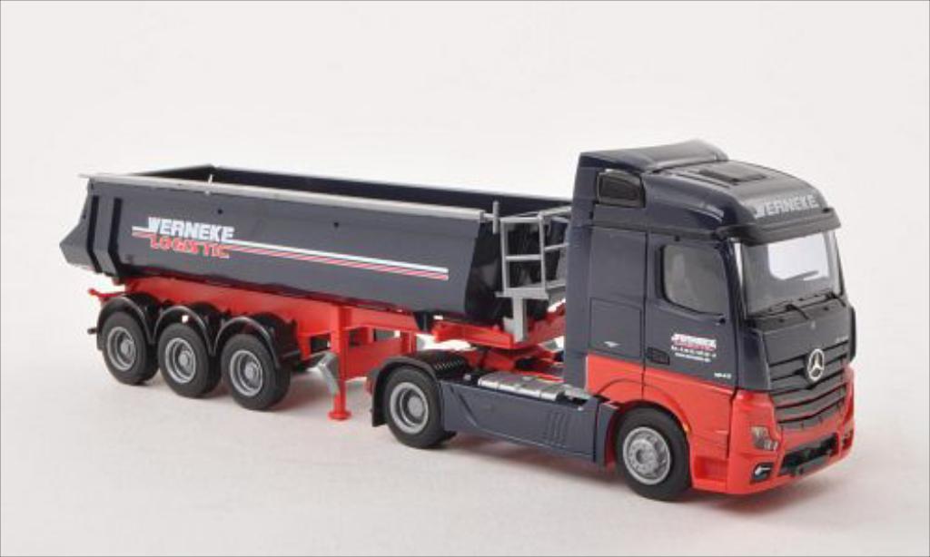 Mercedes Actros 1/87 AWM 2 Streamspace/Aerop. Werneke Mulden-SZ modelauto