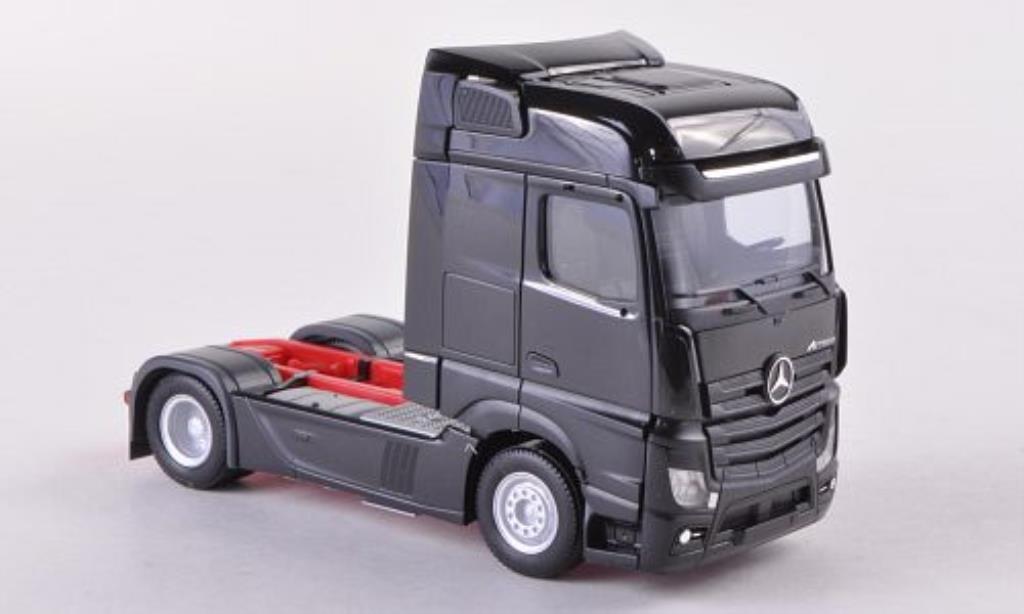Mercedes Actros 1/87 Herpa Bigspace zwart Solo-ZM 2011 modelauto