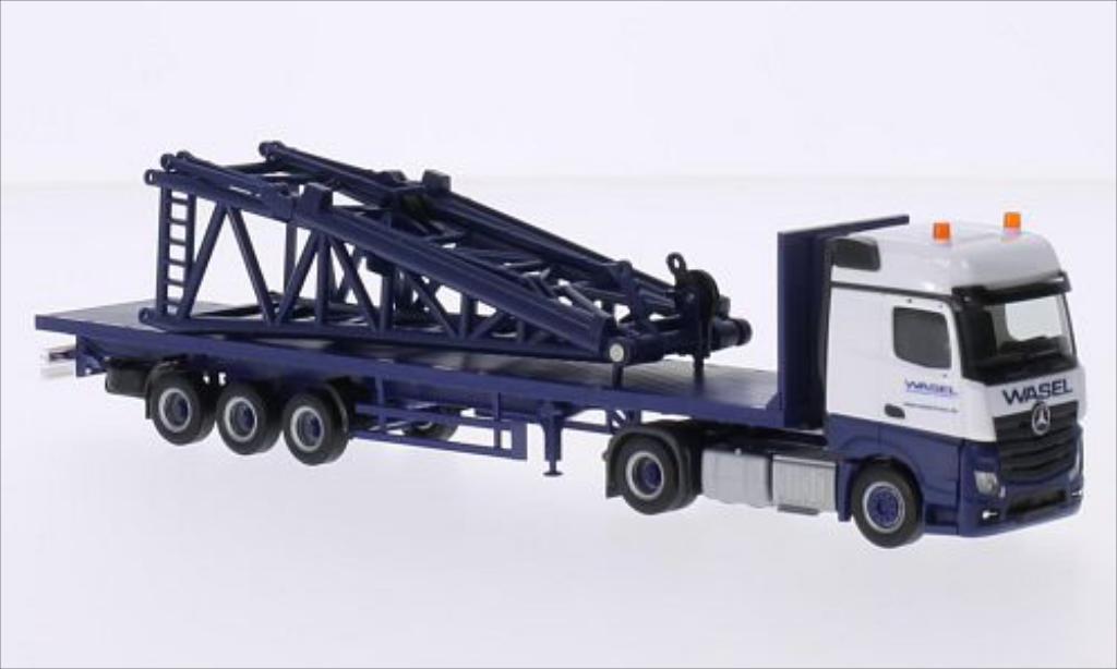 Mercedes Actros 1/87 Herpa Bigspace Wasel modelauto