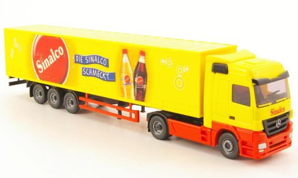 Mercedes Actros 1/87 Wiking Gardinenplanensattelzug Sinalco modelauto