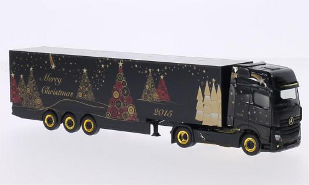 Mercedes Actros 1/87 Herpa Gigaspace Frohe Weihnachten modelauto
