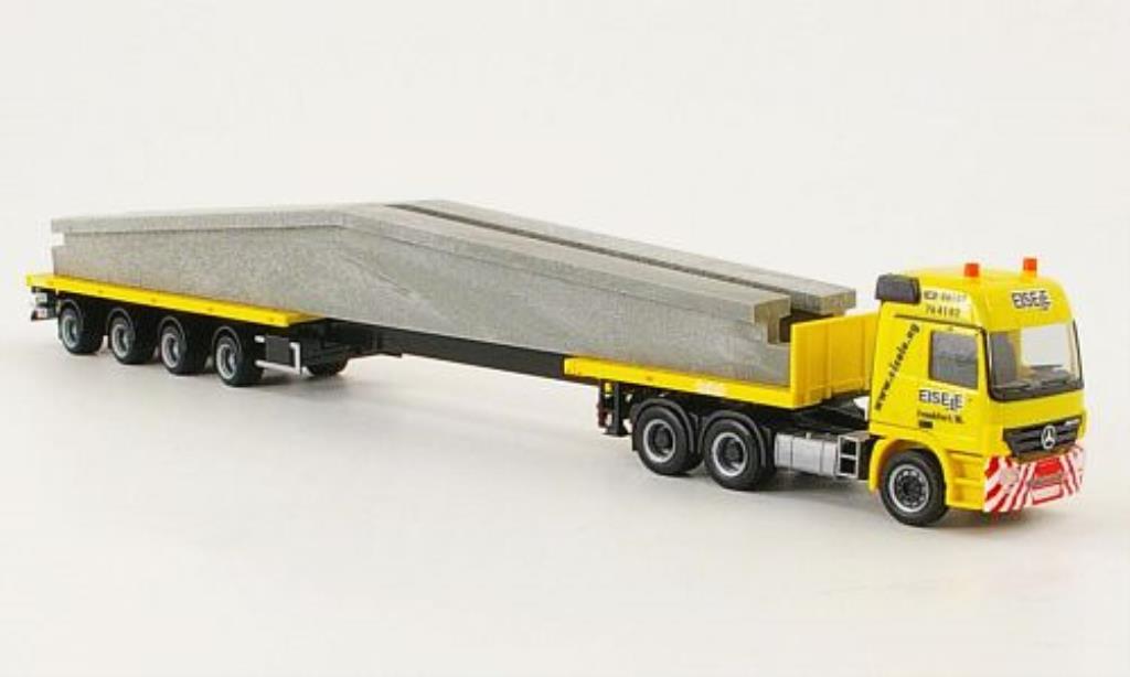 Mercedes Actros 1/87 Herpa L 02 Teletrailer-Sattelzug Eisele modelauto