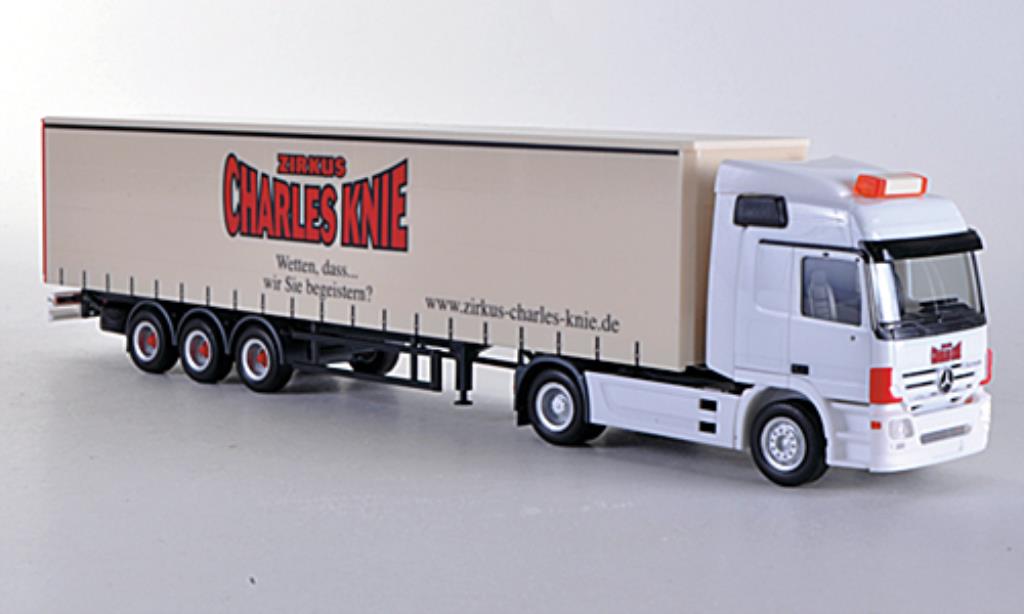 Mercedes Actros 1/87 Herpa L02 Zirkus Charles Knie Gardinenplanen-SZ modelauto
