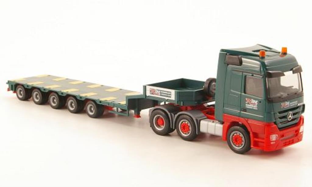 Mercedes Actros 1/87 Herpa LH 08 Kahl Schwerlast Semitieflade-Sattelzug modelauto