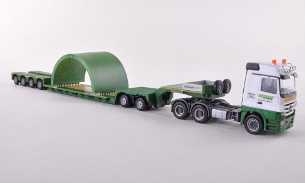 Mercedes Actros 1/87 Herpa LH 08 Vossmann Tieflade-SZ mit Betonhalbschale modelauto