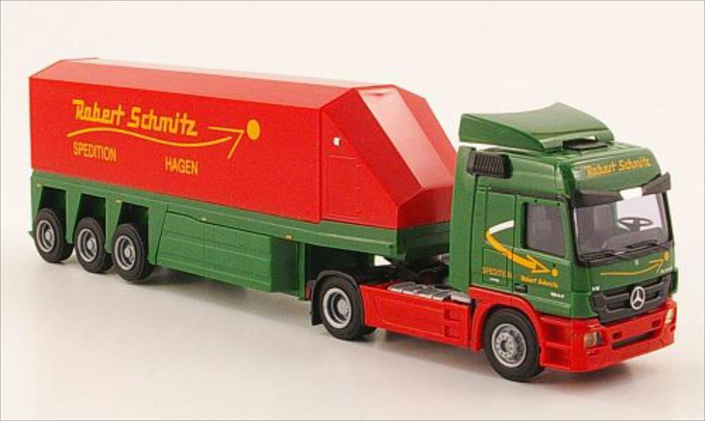 Mercedes Actros 1/87 AWM MP3 L Aero. Robert Schmitz Innenlader-SZ modelauto