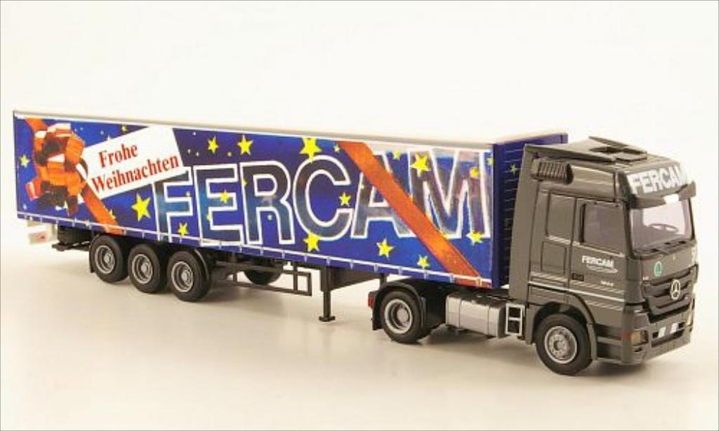 Mercedes Actros 1/87 AWM MP3 LH/Aerop. FERCAM/Buon Natale G-KSZ modelauto