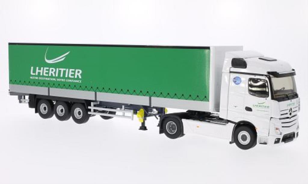 Mercedes Actros 1/43 Eligor MP4 Steamspace Transports Lheritier Gardinenplanen-SZ modelauto