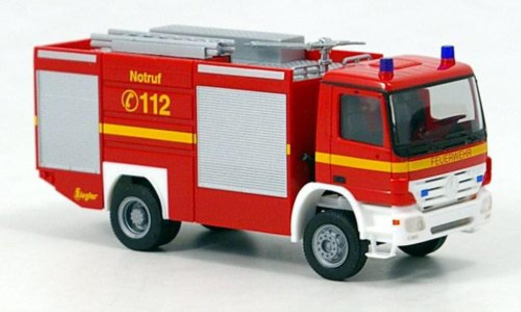 Mercedes Actros 1/87 Herpa S TLF 24/60 Brandweer 2002 modelauto