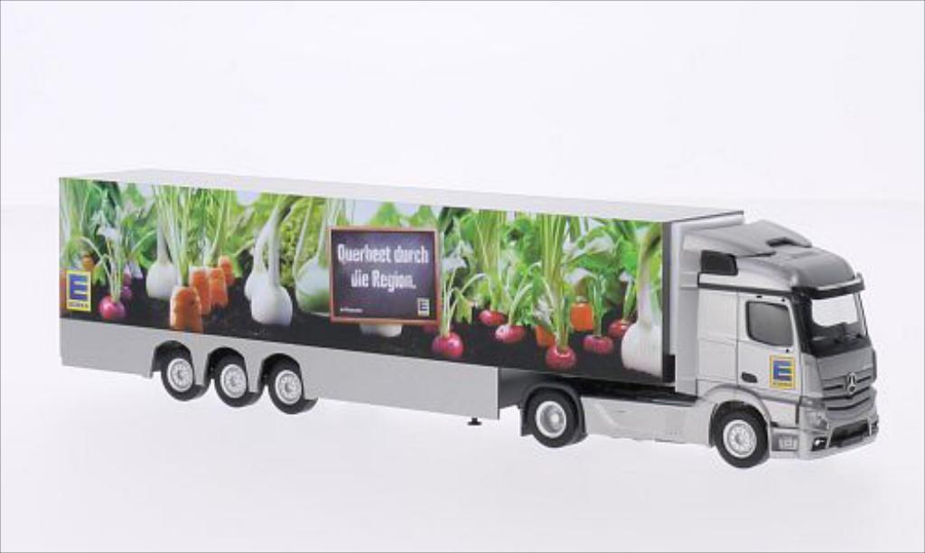 Mercedes Actros 1/87 Herpa Streamspace 2.3 EDEKA Querbeet 2011 modelauto