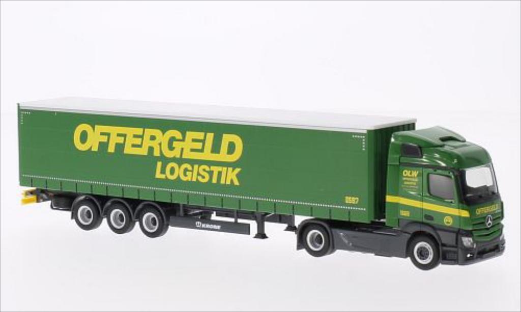 Mercedes Actros 1/87 Herpa Streamspace Offergeld Gardinenplanen-SZ modelauto