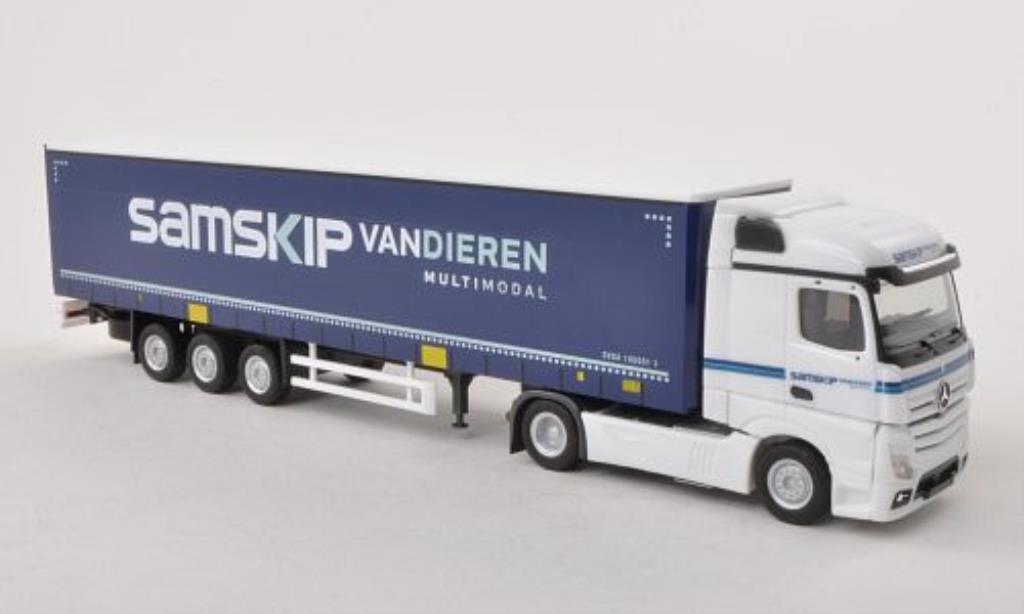 Mercedes Actros 1/87 Herpa Streamspace Samskip/Van Dieren Gardinenplanen-SZ (NL) modelauto
