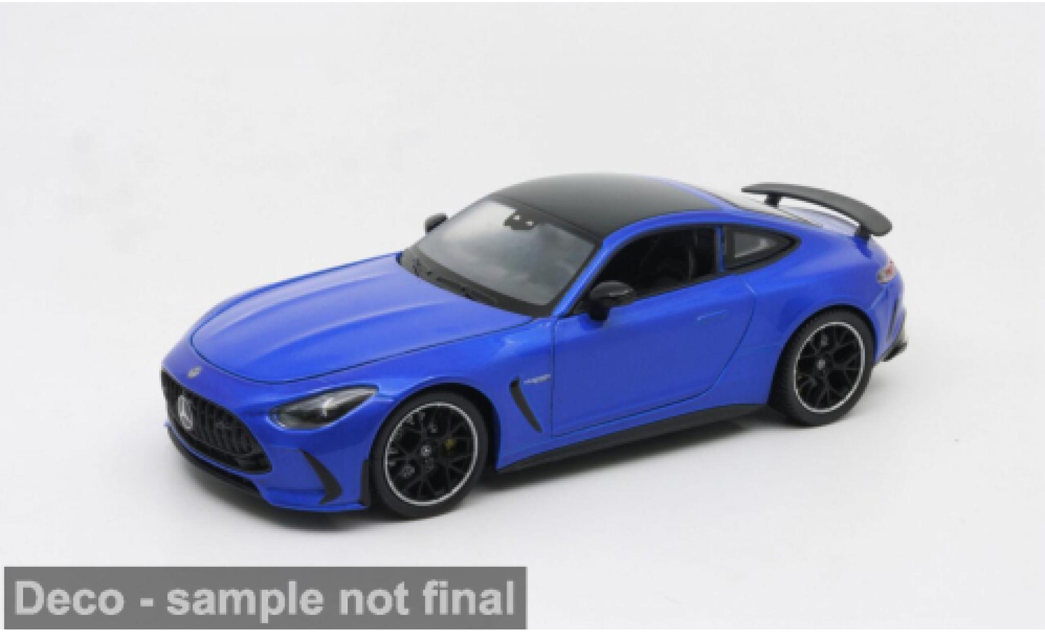 Mercedes AMG GT 1/24 Welly blauw/zwart 1:24 modelauto