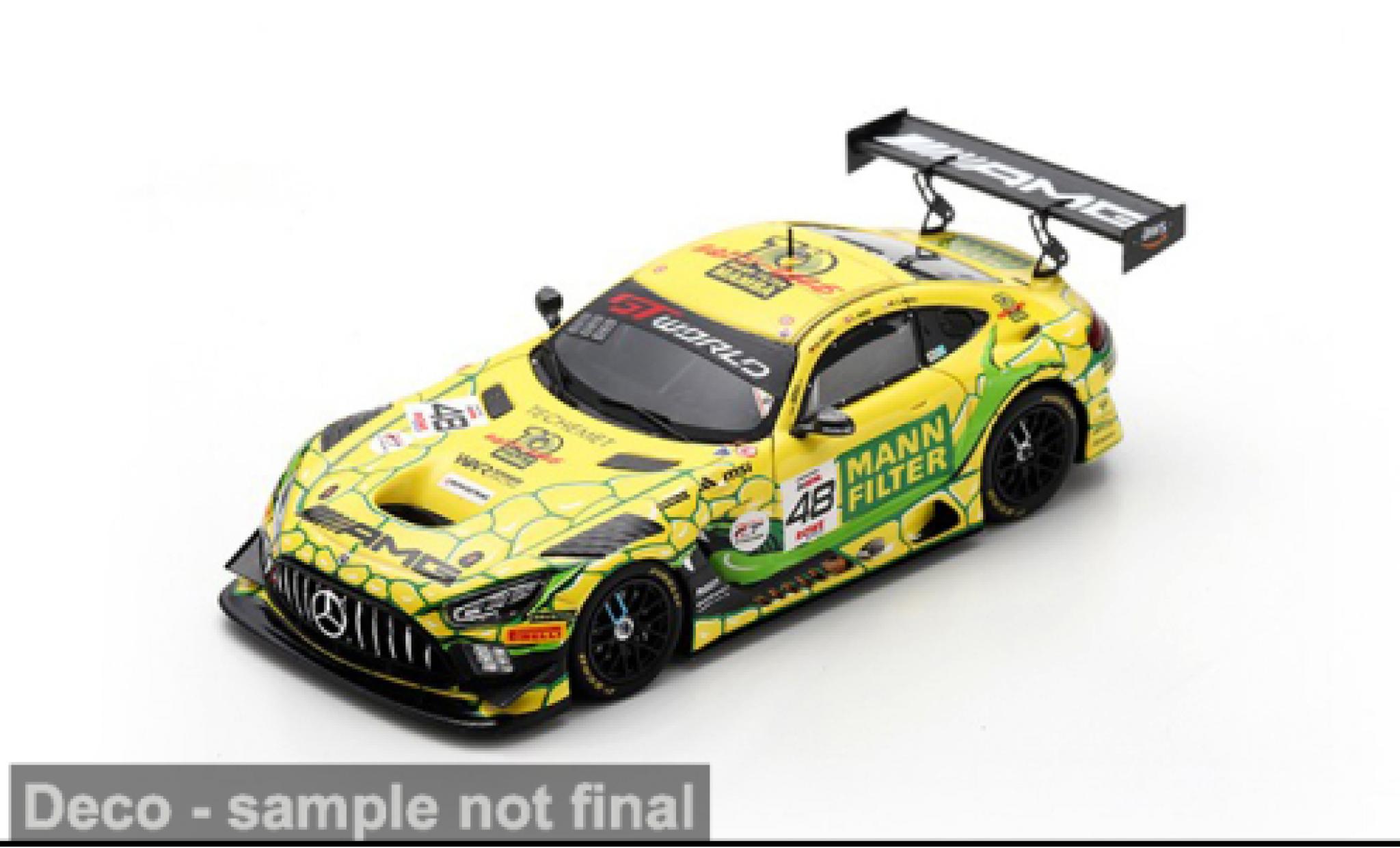 Mercedes AMG GT 1/43 Spark 3 EVO 24h Spa 2025 M-AMG Team Mann-Filter #48 M.Engel/M.Cairoli 1:43 modelauto
