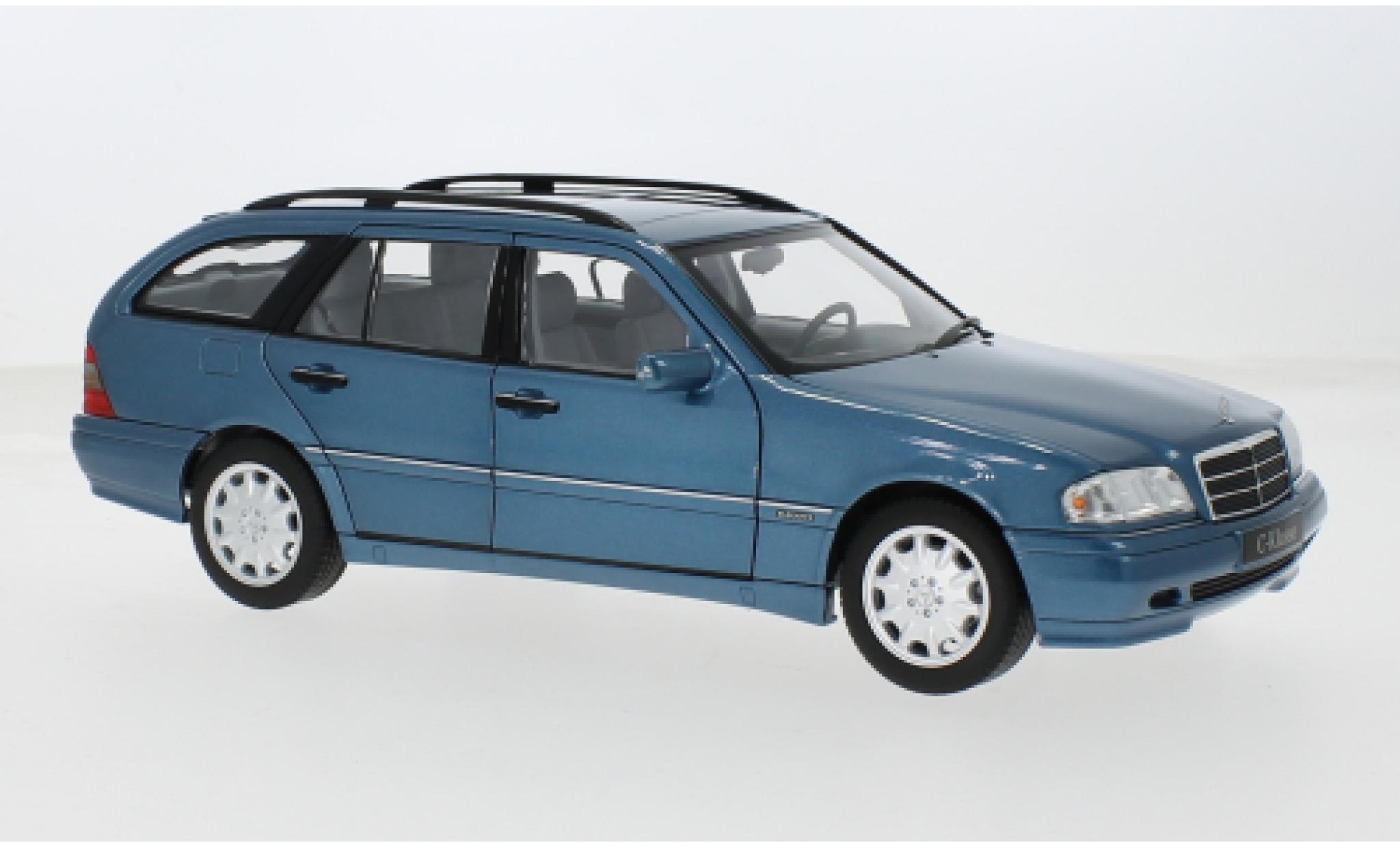 Mercedes Classe C 1/18 Norev (W202 blauw 1:18 modelauto