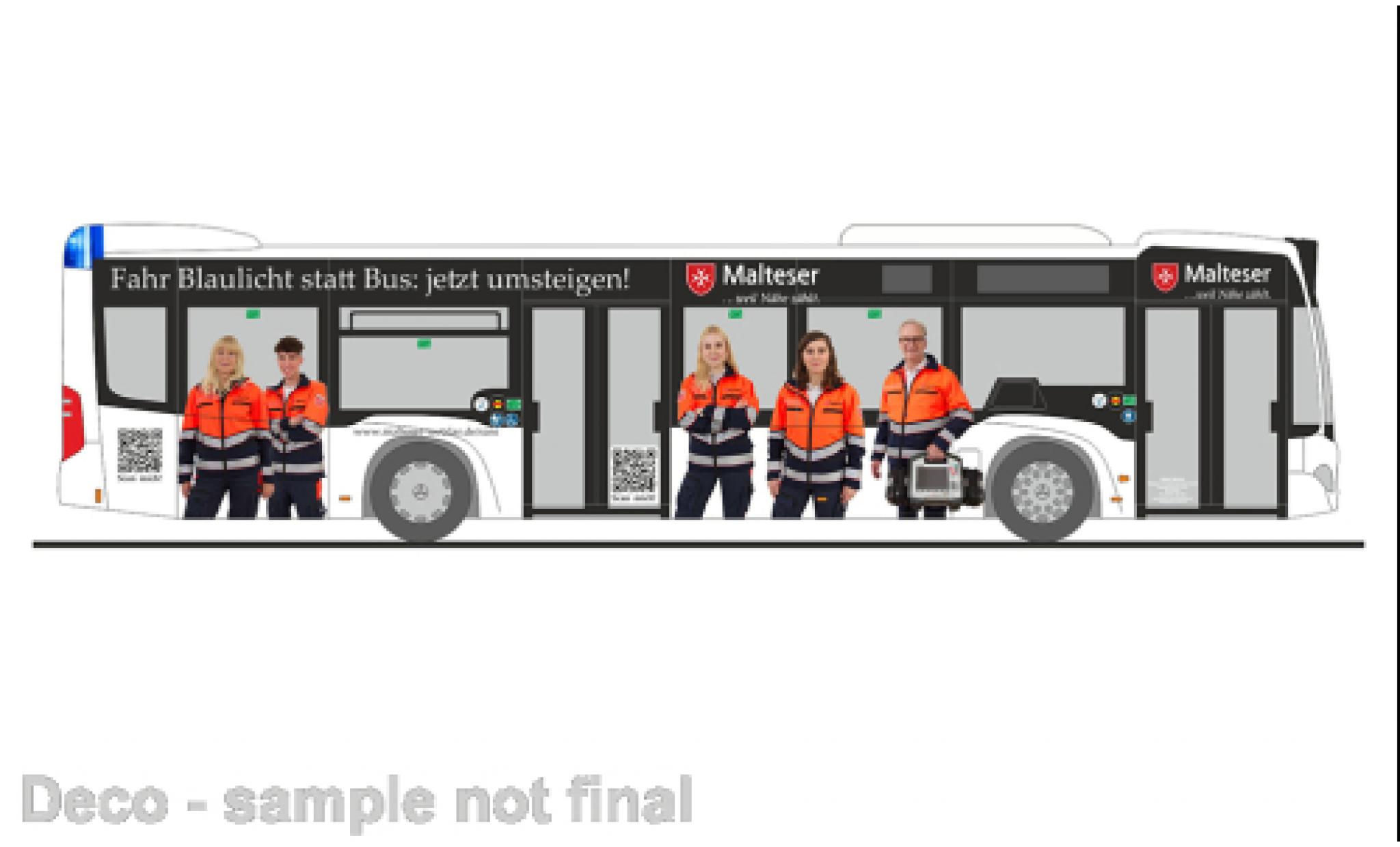Mercedes Citaro 1/87 Rietze Malteser 1:87 modelauto