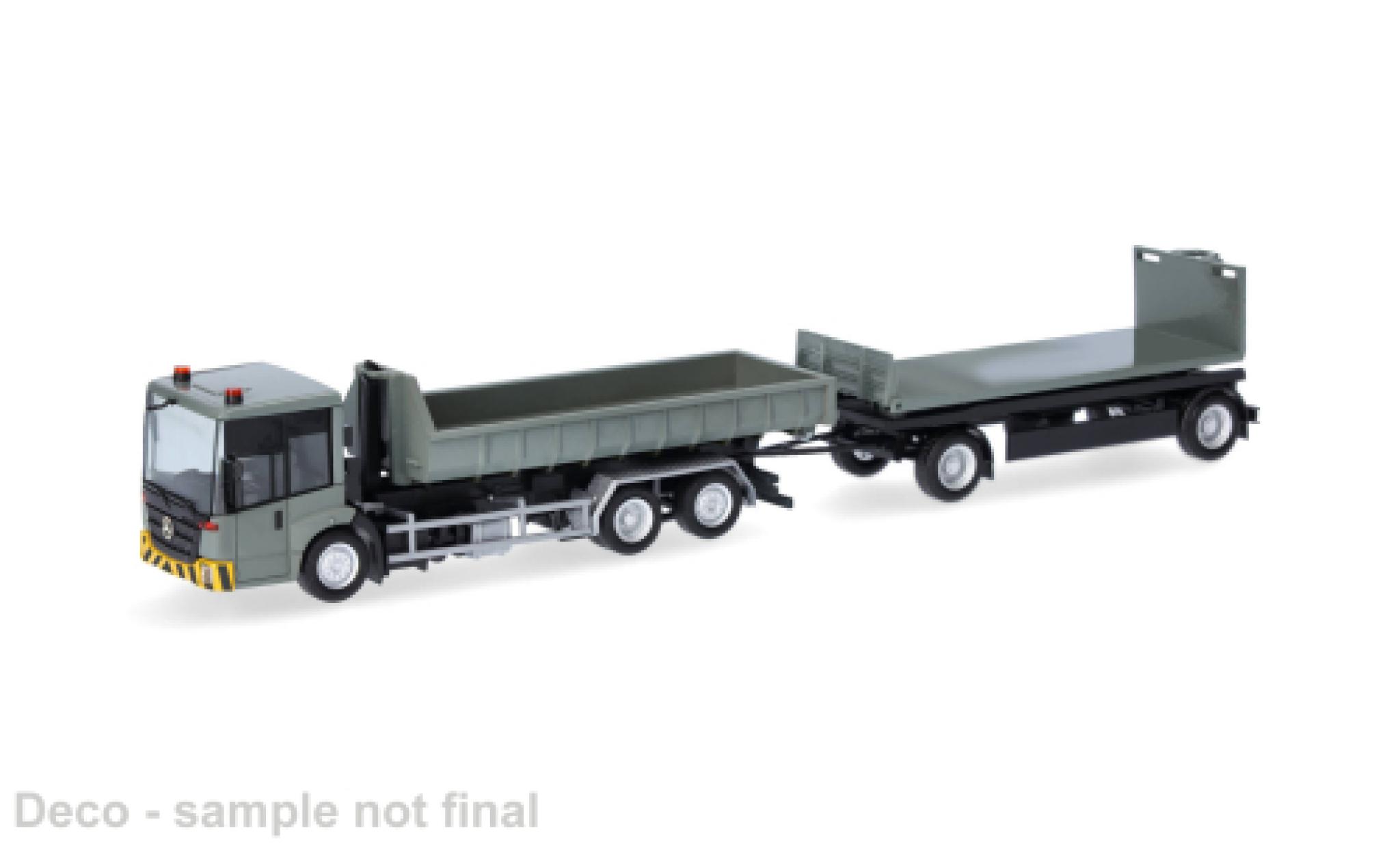 Mercedes Econic 1/87 Herpa grijs/geel 1:87 modelauto