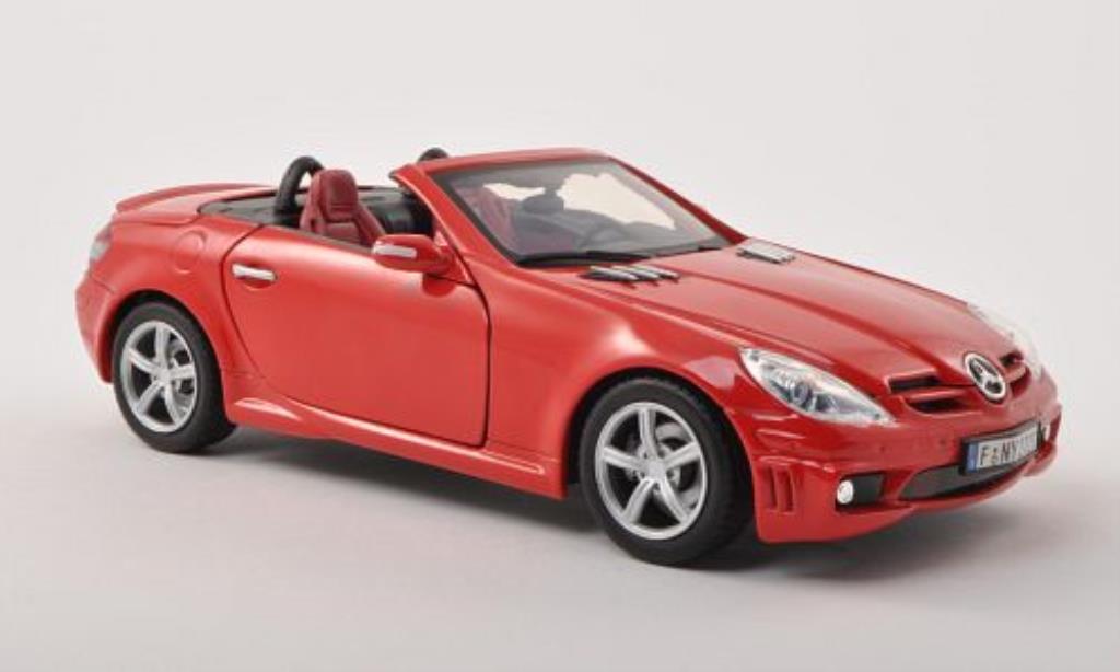 Mercedes Classe SLK 1/18 Motormax 55 AMG (R171) rood modelauto