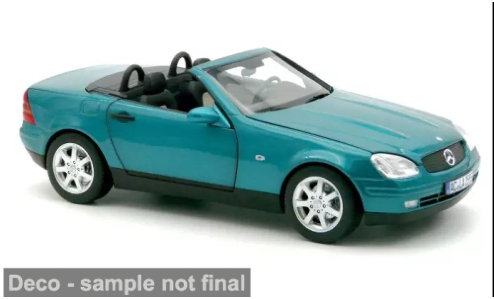 Mercedes Classe SLK 1/18 Norev SLK (R170) groen 1996 1:18 modelauto