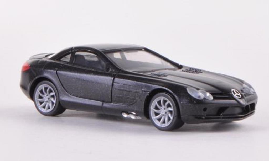 Mercedes SLR 1/87 Herpa McLaren zwart innen grijs 2004 modelauto