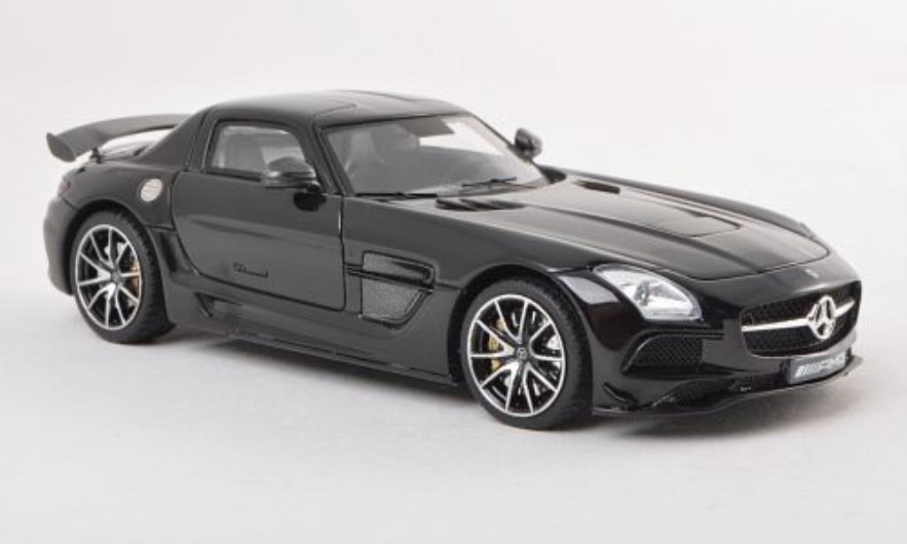 Mercedes SLS 1/43 Minichamps AMG Black Series (C197) zwart 2013 modelauto