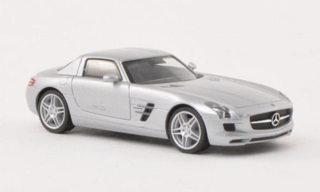 Mercedes SLS 1/87 Herpa AMG (C197) mett-grijs modelauto