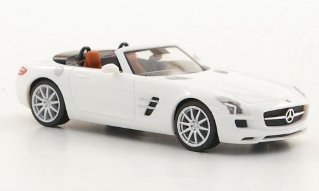 Mercedes SLS 1/87 Herpa AMG Roadster (R197) wit 2011 modelauto
