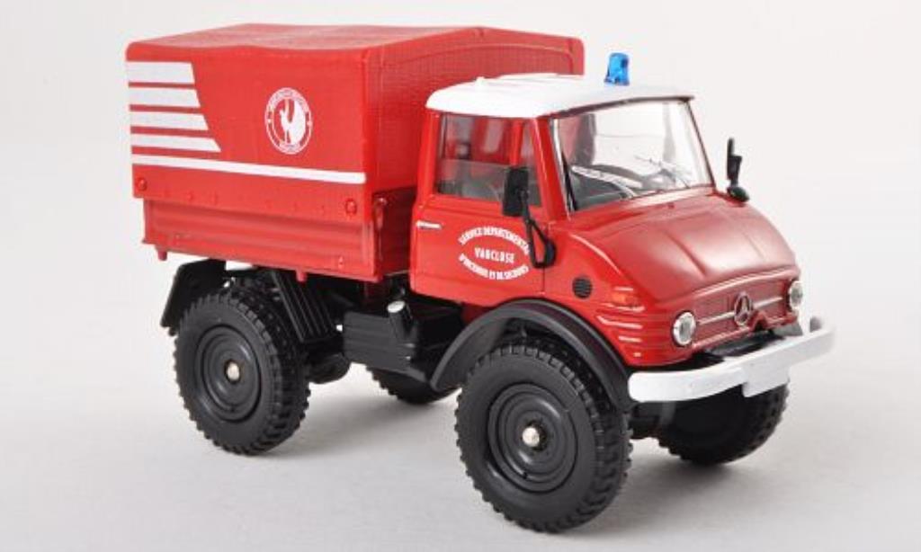 Mercedes Unimog 1/50 Solido 406 Vehicule dIncendie et de Secours - Vaucluse Brandweer 1963 modelauto