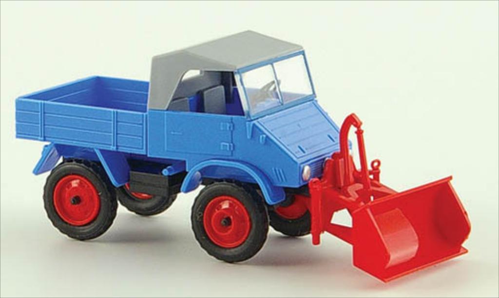 Mercedes Unimog 1/87 Epoche 411 blauw modelauto