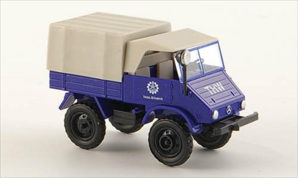 Mercedes Unimog 1/87 Epoche 411 THW /Plane modelauto