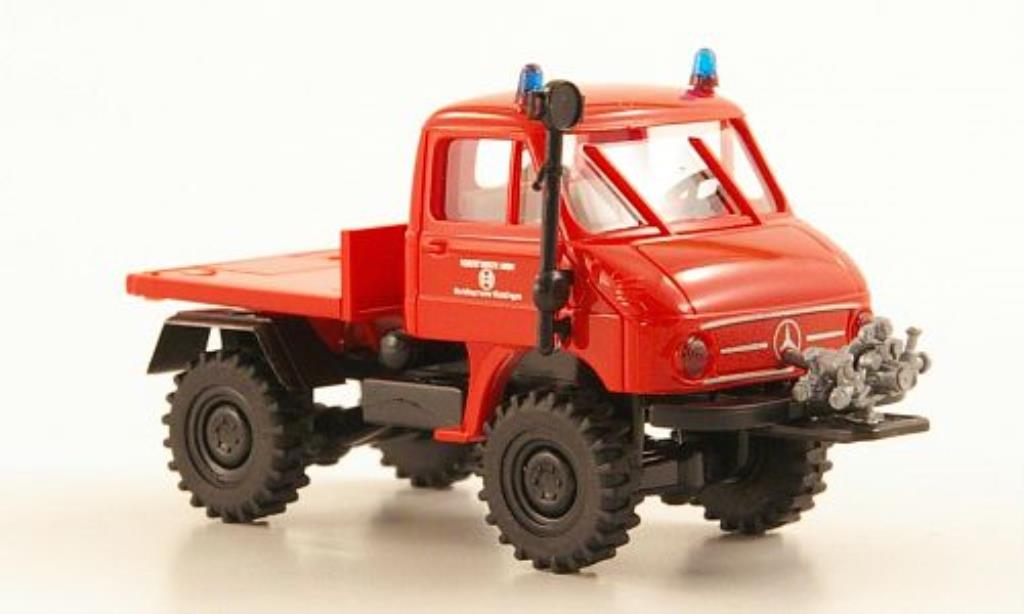 Mercedes Unimog 1/87 Brekina 411 Werksfeuerwehr Bosch modelauto