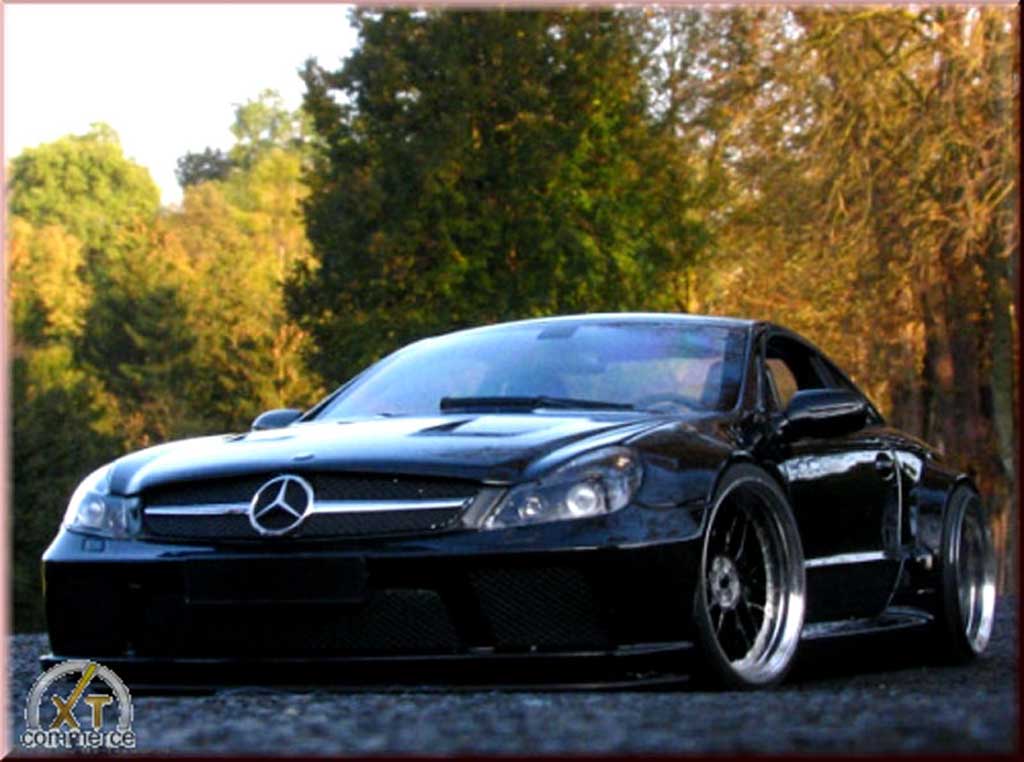 Mercedes Classe SL 65 amg zwart jantes 19 et 20 pouces 1/18 Minichamps