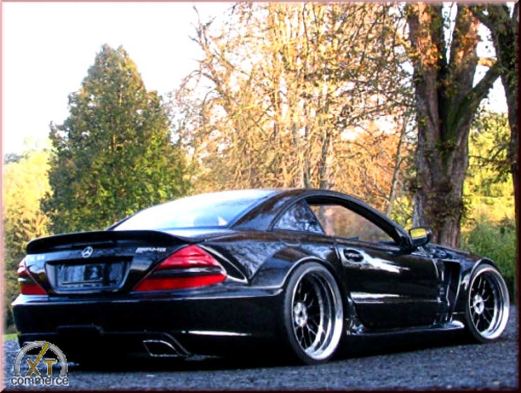 Mercedes Classe SL 65 amg zwart jantes 19 et 20 pouces 1/18 Minichamps