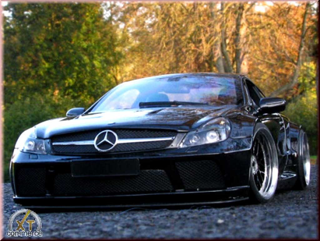 Mercedes Classe SL 65 amg zwart jantes 19 et 20 pouces 1/18 Minichamps