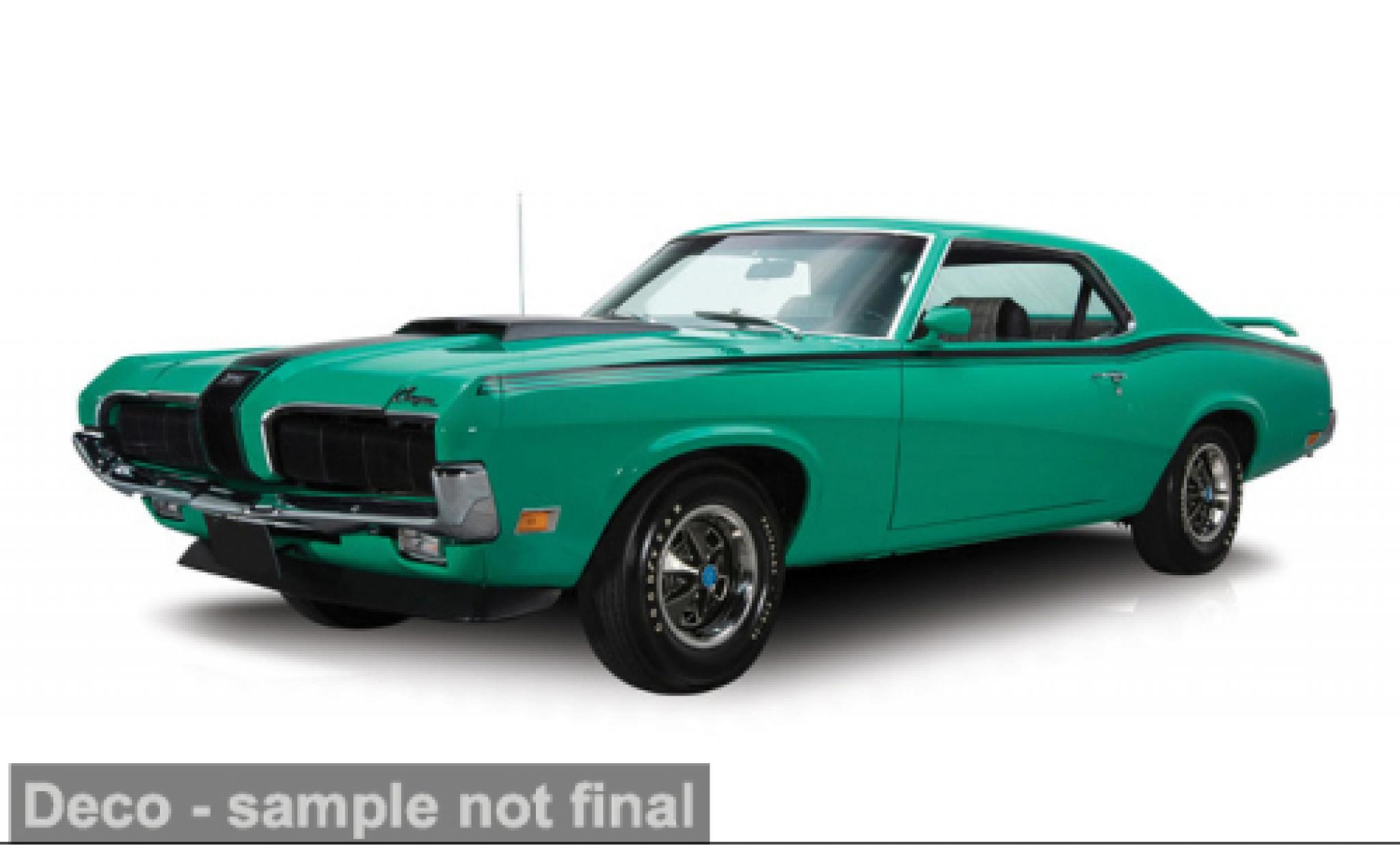 Mercury Cougar 1/43 IXO America Eliminator 428 CJ groen/zwart 1970 1:43 modelauto