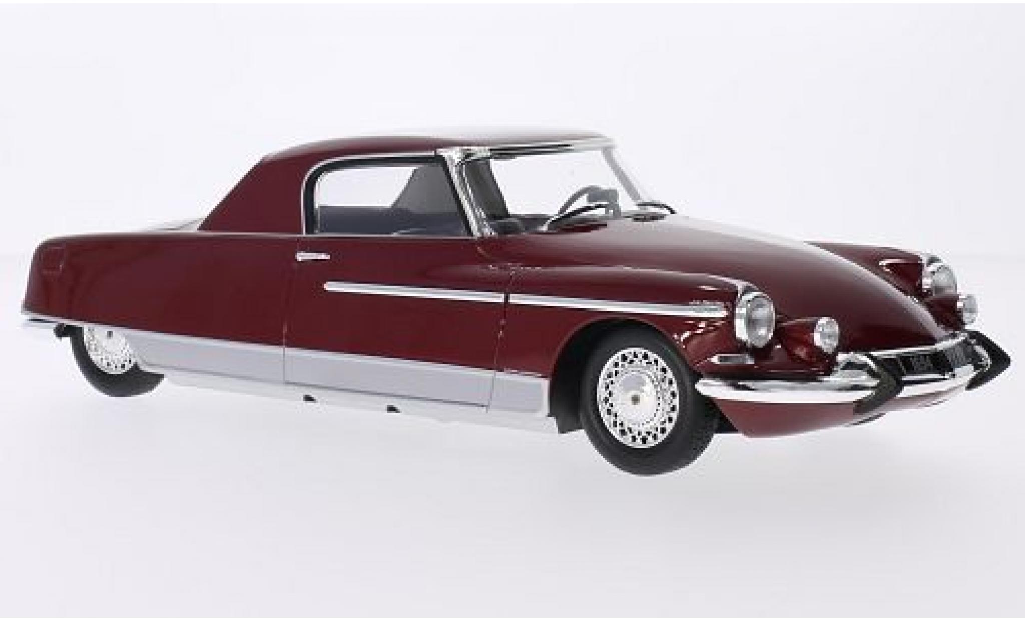 Citroen DS 1/18 Metal 18 19 Chapron Le Dandy metallic rood 1964 avec Beleuchtung (Batterien nicht enthalten) modelauto