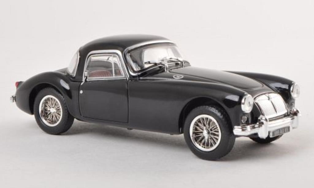 MG A 1/43 Norev Coupe zwart LHD 1956 modelauto