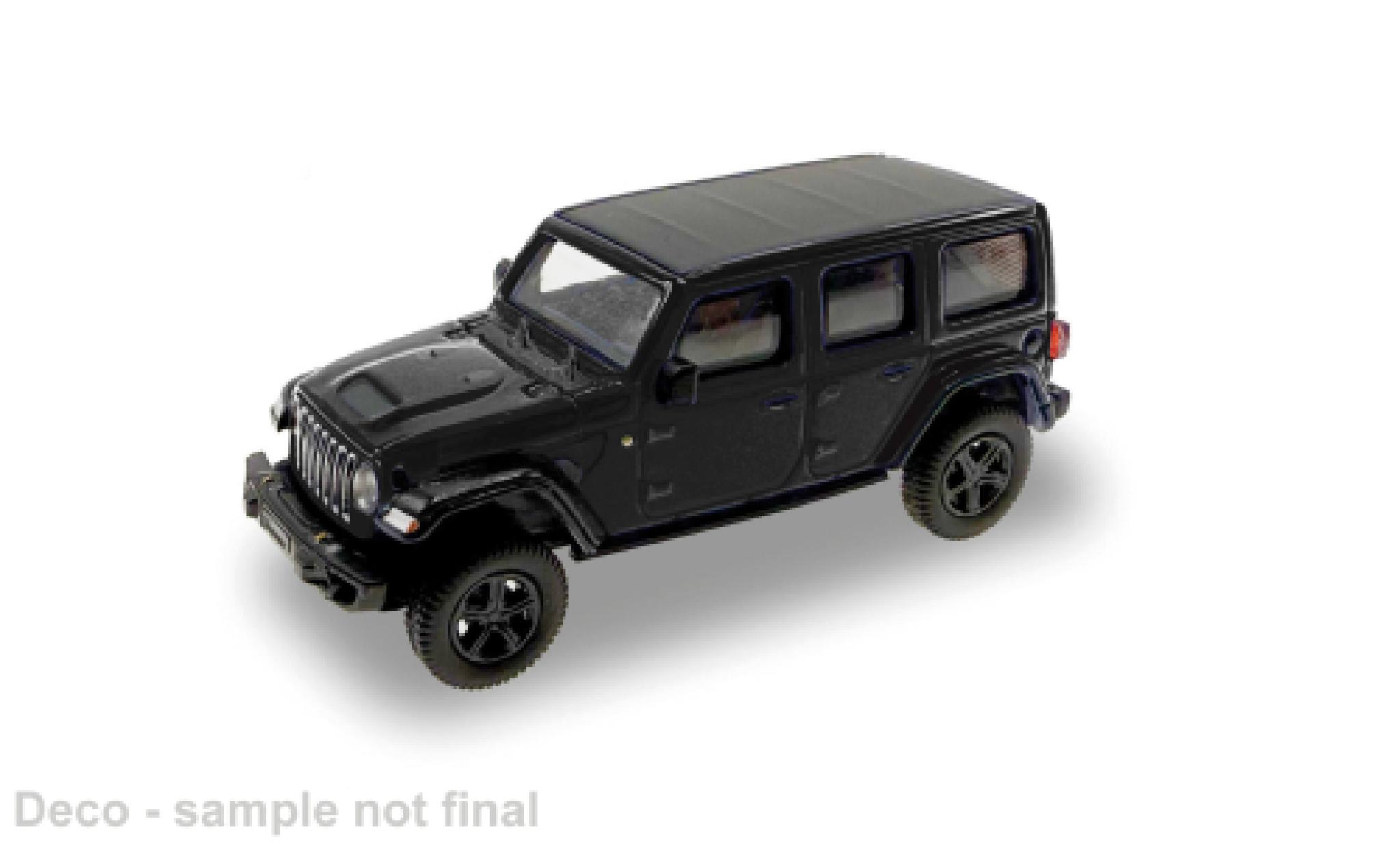 Jeep Wrangler 1/87 Micro City 87 zwart 2017 1:87 modelauto