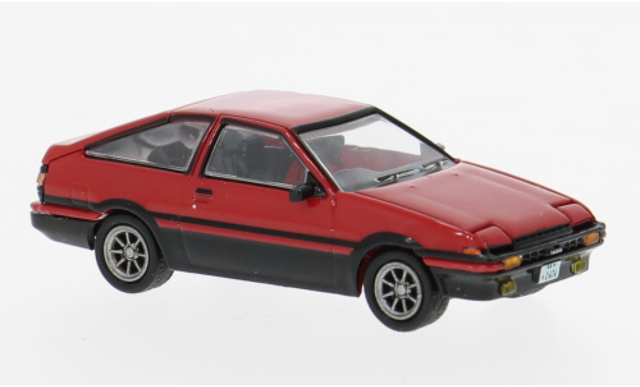 Toyota Corolla 1/87 Micro City 87 (AE86) rood/zwart 1983 1:87 modelauto