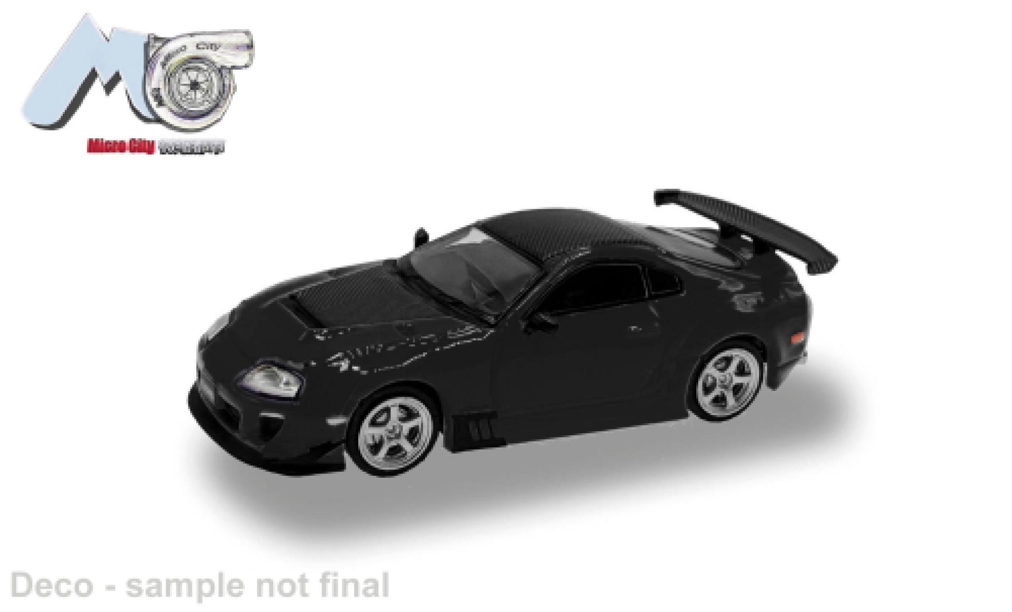 Toyota Supra 1/87 Micro City 87 zwart 1:87 modelauto
