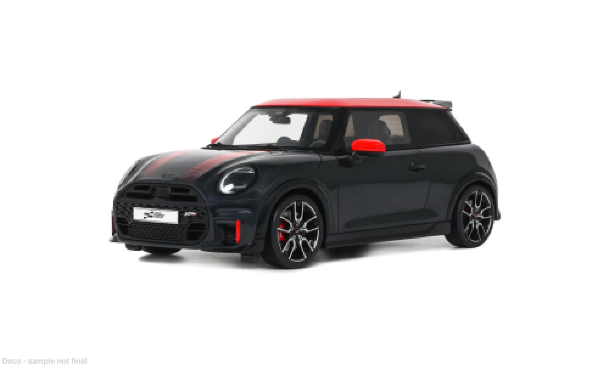 Mini Cooper 1/18 Ottomobile JCW zwart/rood 2024 1:18 modelauto