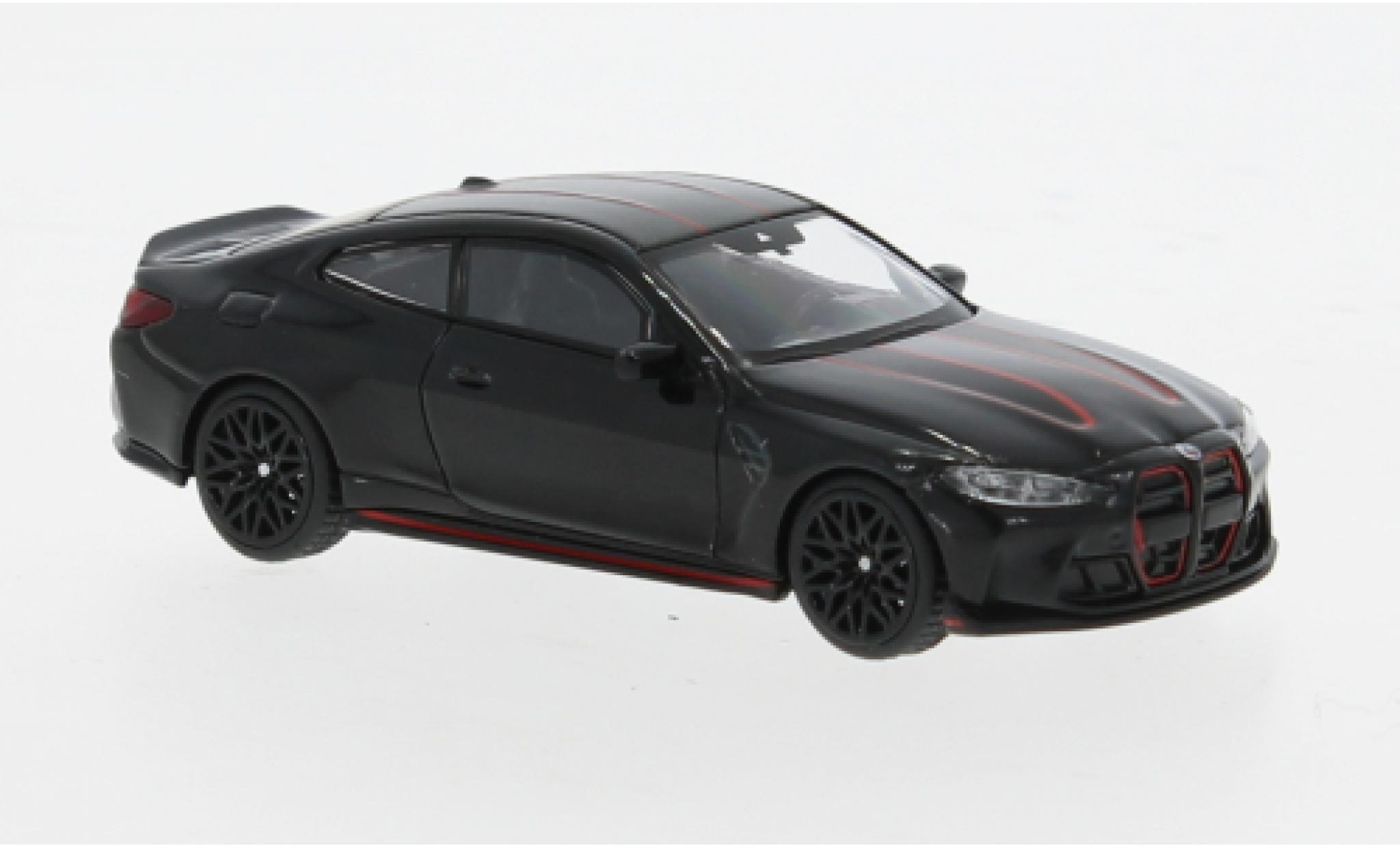 Bmw M4 1/64 Mini GT CSL (G82) zwart 1:64 modelauto
