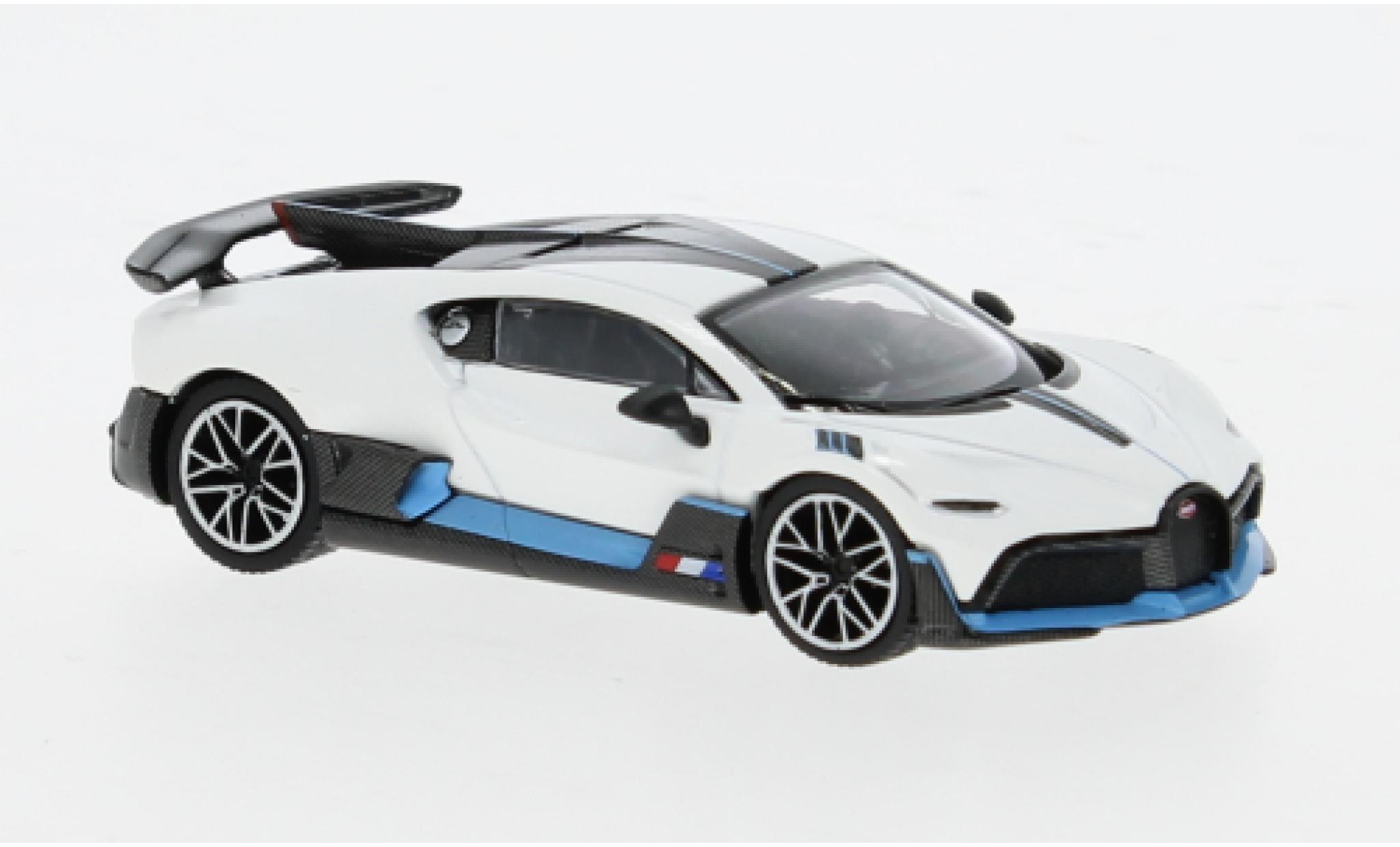 Bugatti Divo 1/64 Mini GT wit/Dekor 1:64 modelauto