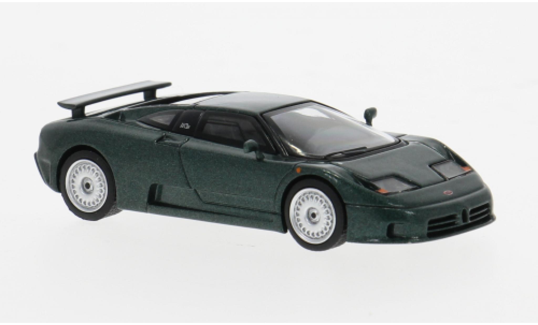 Bugatti EB110 1/64 Mini GT GT groen 1995 1:64 modelauto