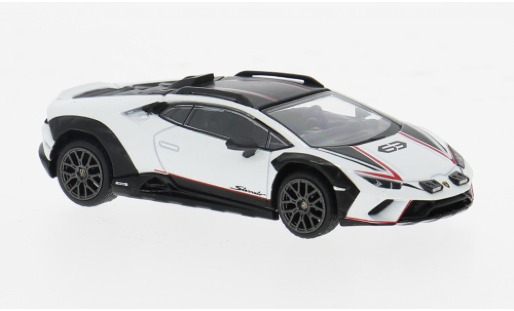 Lamborghini Huracan 1/64 Mini GT Sterrato Bianco Asopo wit/zwart 1:64 modelauto