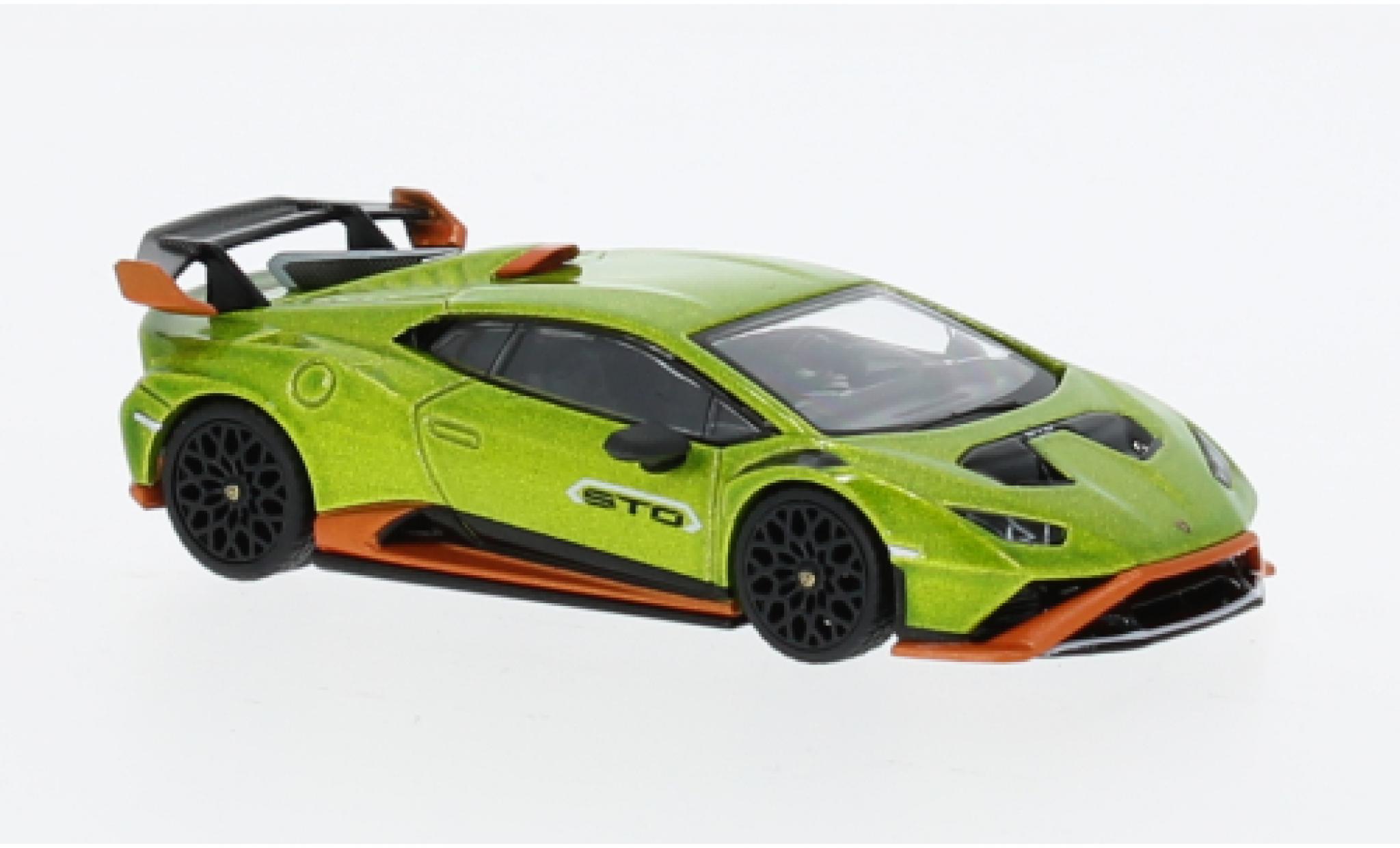 Lamborghini Huracan 1/64 Mini GT STO metallic groen 1:64 modelauto
