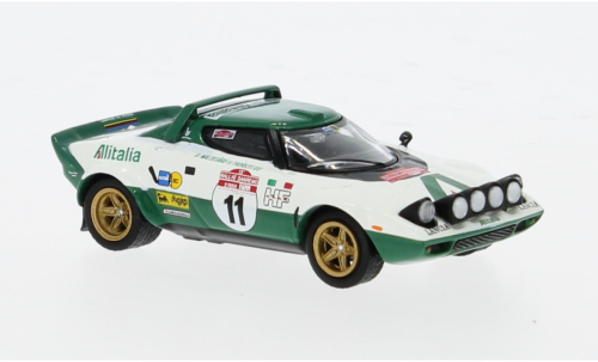 Lancia Stratos 1/64 Mini GT HF Rallye WM Rallye Sanremo 1975 Alitalia #11 1:64 modelauto