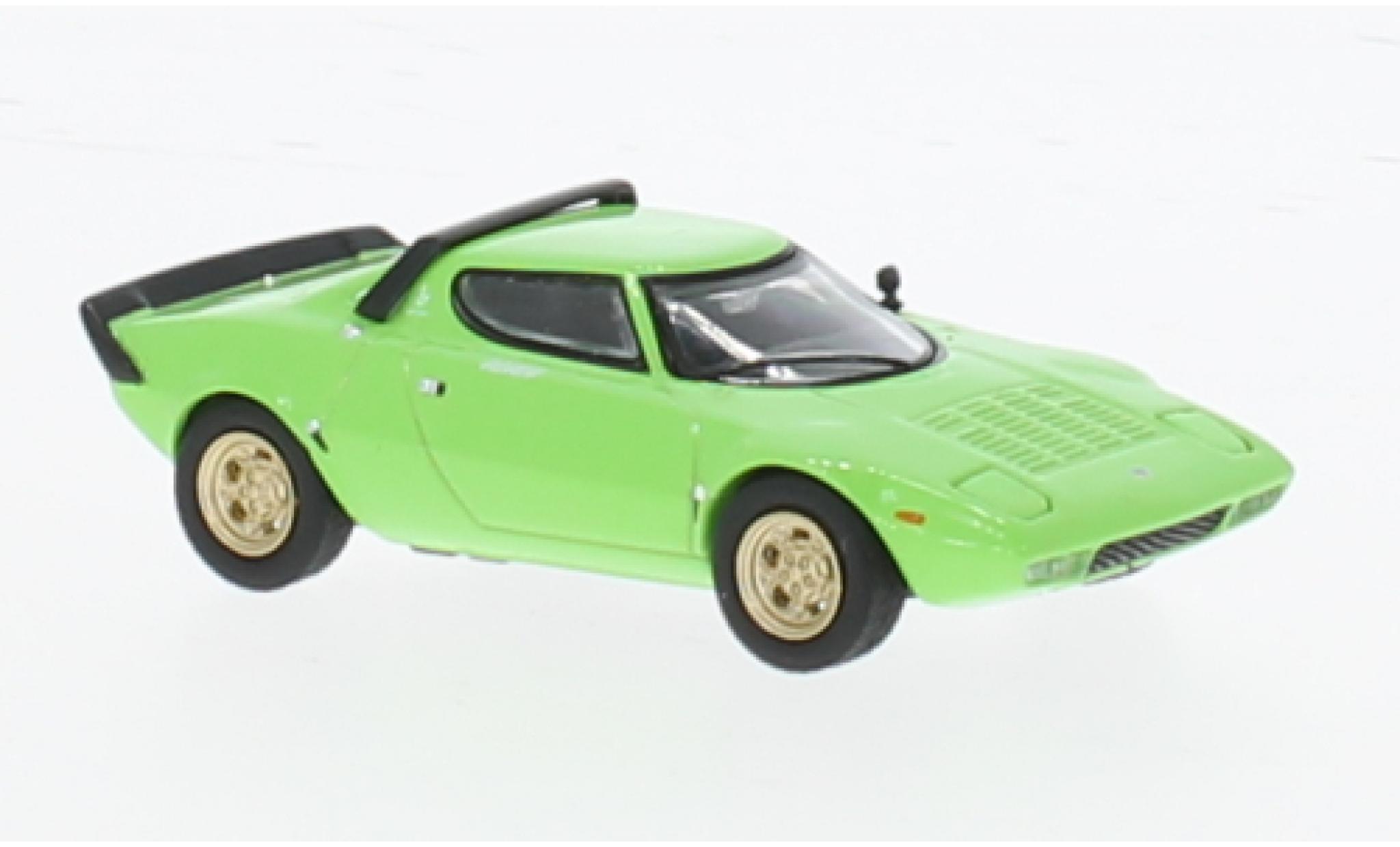 Lancia Stratos 1/64 Mini GT HF Stradale groen 1:64 modelauto
