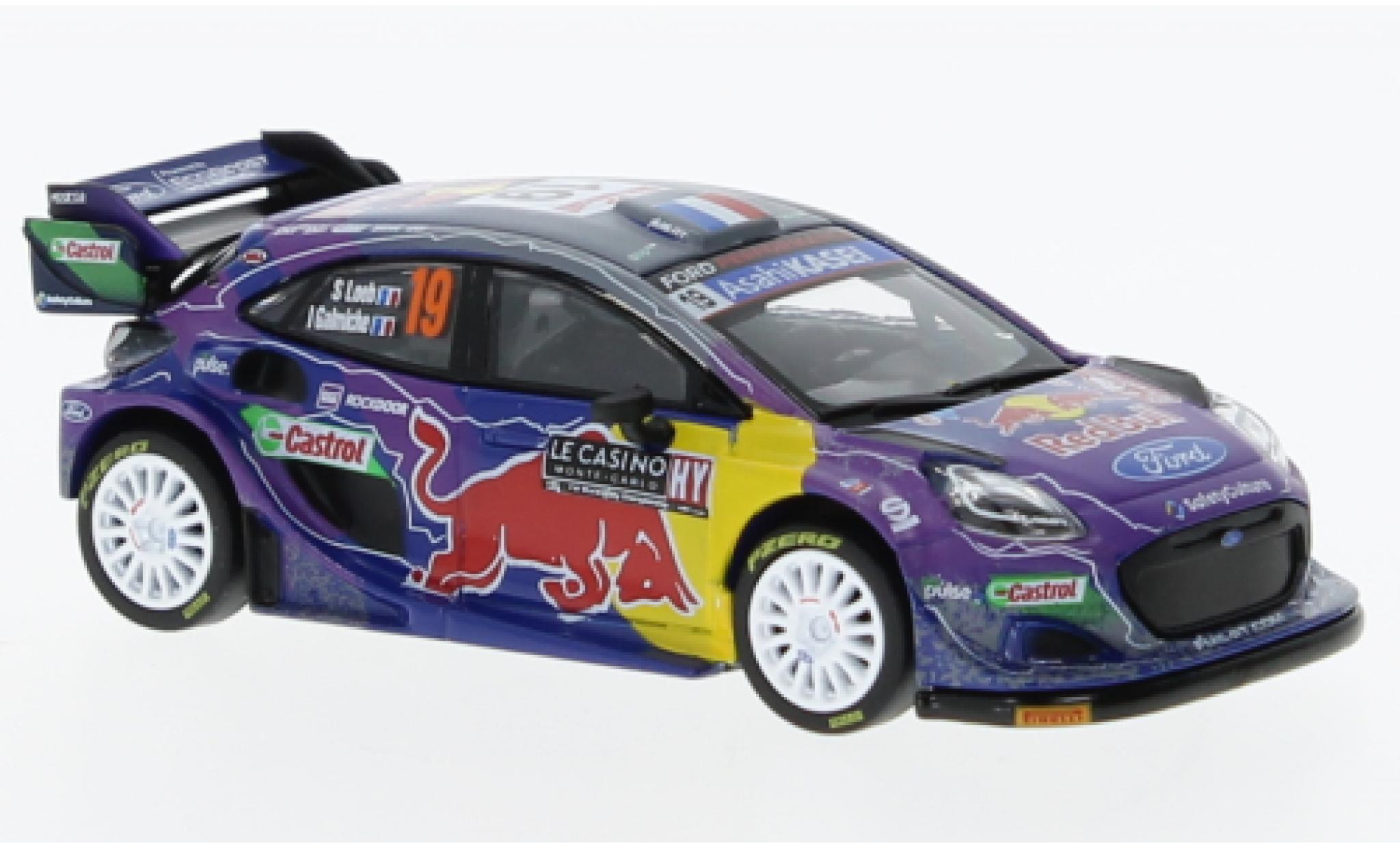 Ford Puma 1/64 Mini GT Rally1 No.19 M-Sport World Rally Team Red Bull Rallye WM Rallye Monte Carlo 2022 modelauto