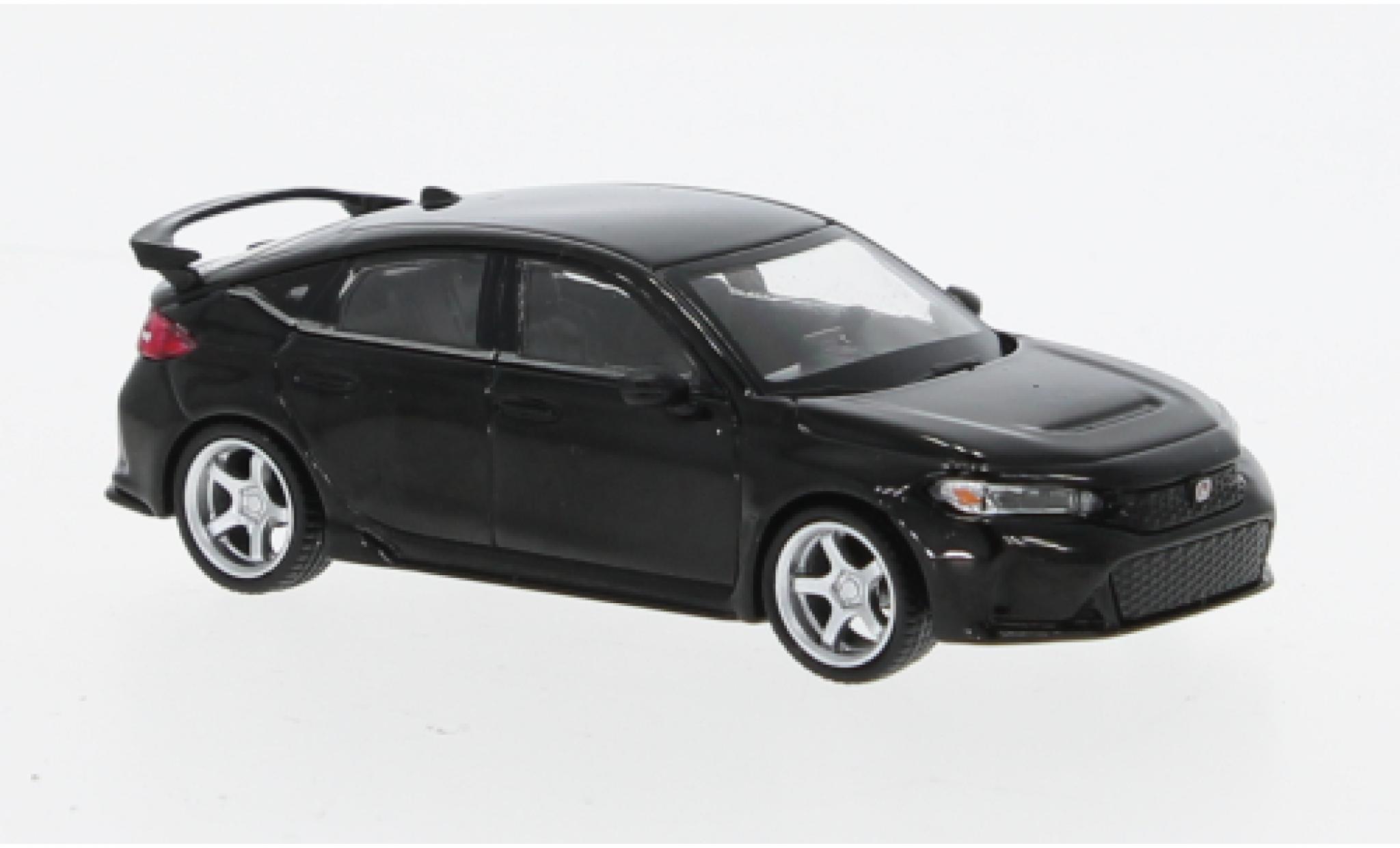 Honda Civic 1/64 Mini GT Type-R metallic zwart 2023 modelauto